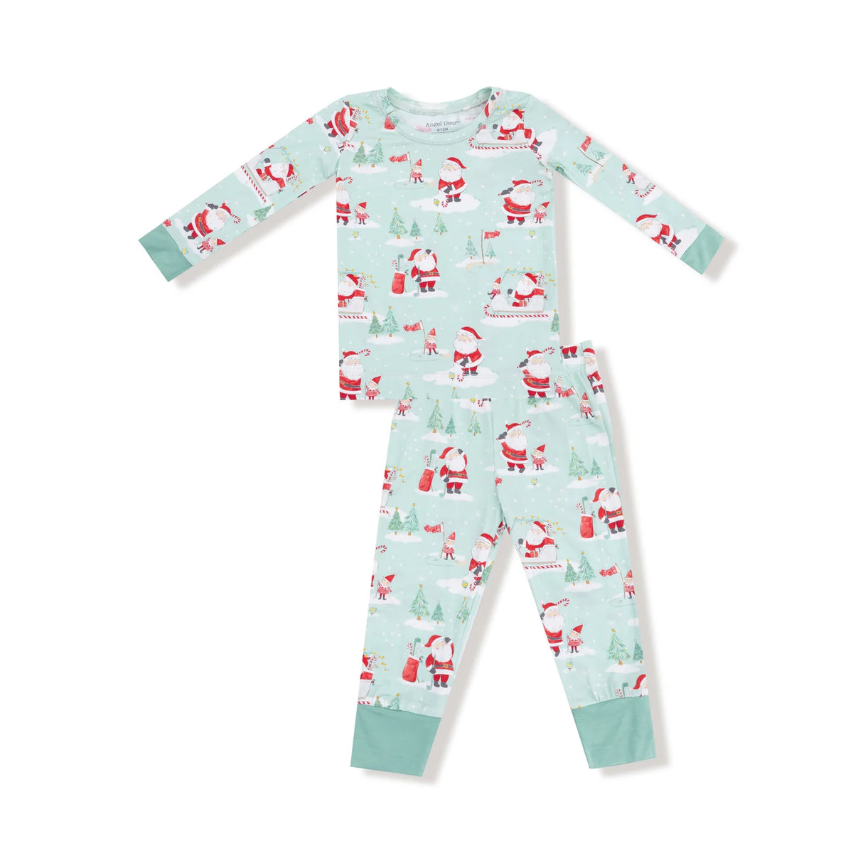 Long Sleeve Loungewear - Golfing Santa and Elves