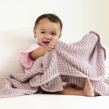 Waffle Baby Blanket - Orchid