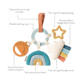 Bitzy Busy Ring Teething Activity Toy - Veggie