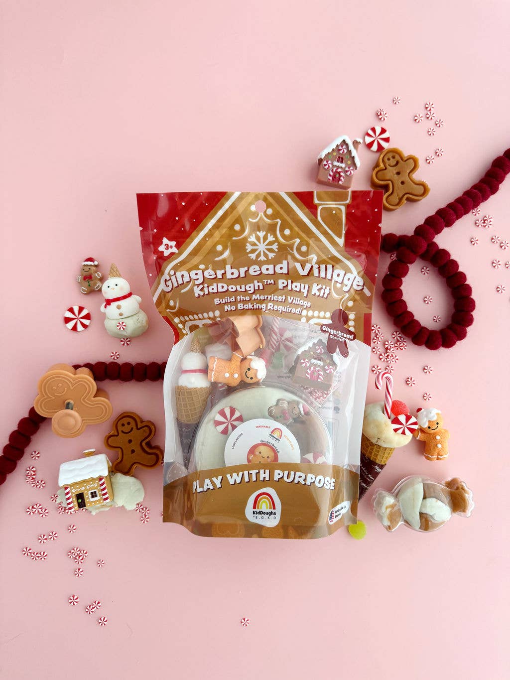 KidDough Play Kit - Gingerbread Village