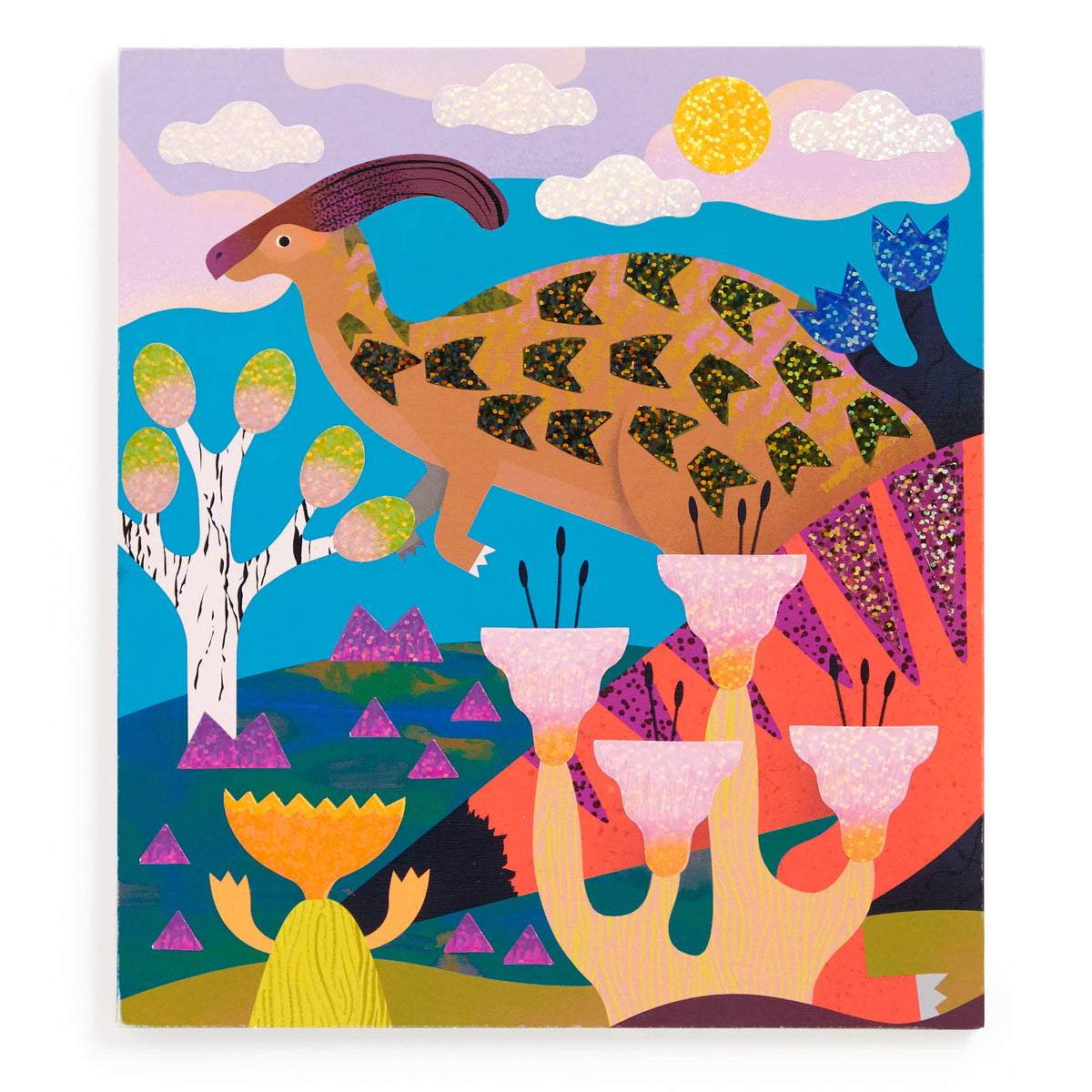 Sticker Sparkle Poster Activity Kit - Dinosaur Land