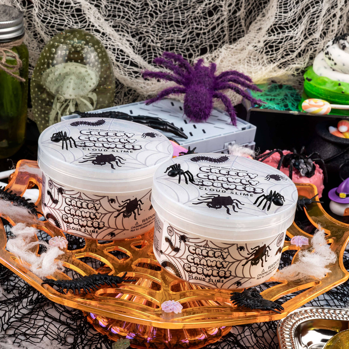 Kawaii Slime - Creepy Crawly Cobwebs Cloud Slime