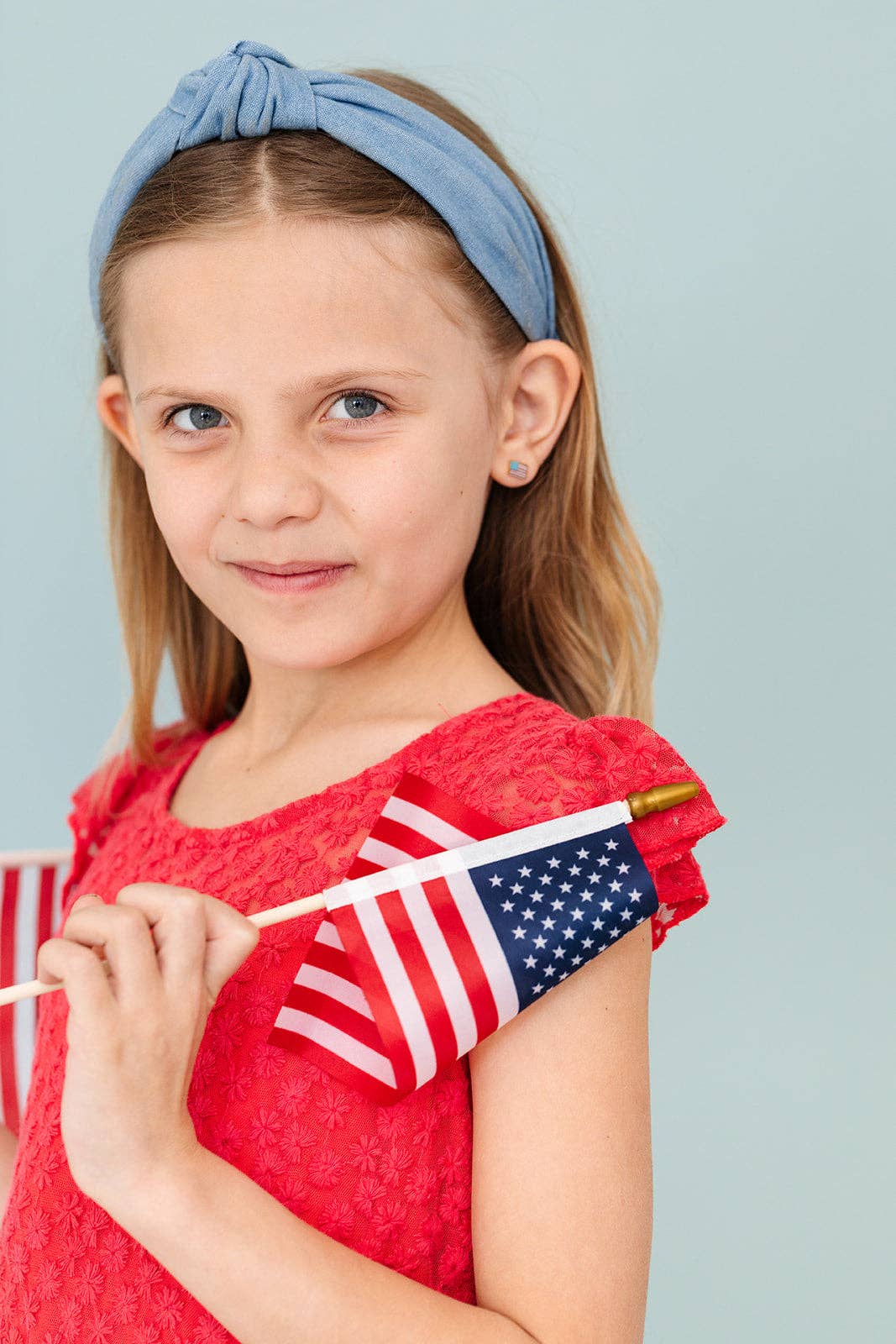 Pip Pop Post Earrings - American Flag