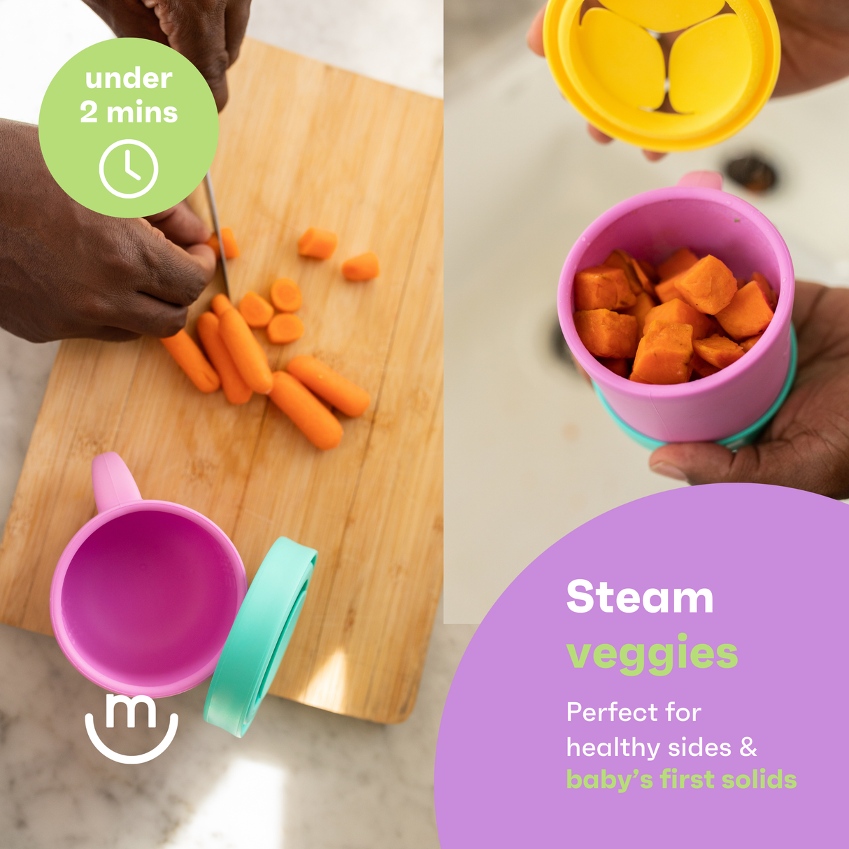 The Everything Cup + Steamer - Peach