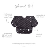 Sleeved Bib - Mickey Mouse Icon Black + White