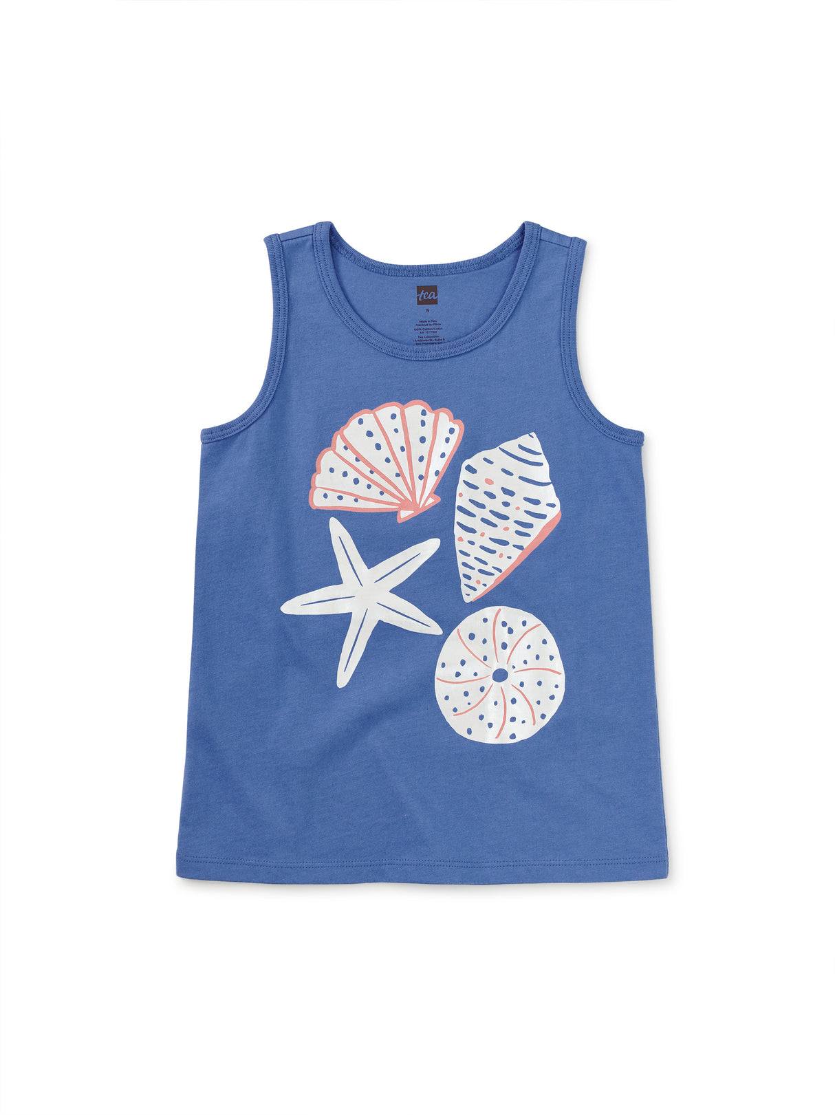 Graphic Tank Top - Shimmery Shells FINAL SALE