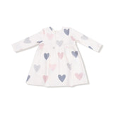 Long Sleeve Dress and Bloomer - Hearts