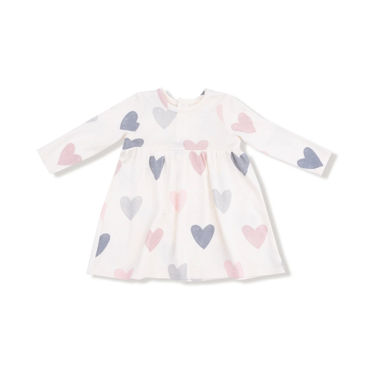Long Sleeve Dress and Bloomer - Hearts