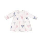 Long Sleeve Dress and Bloomer - Hearts