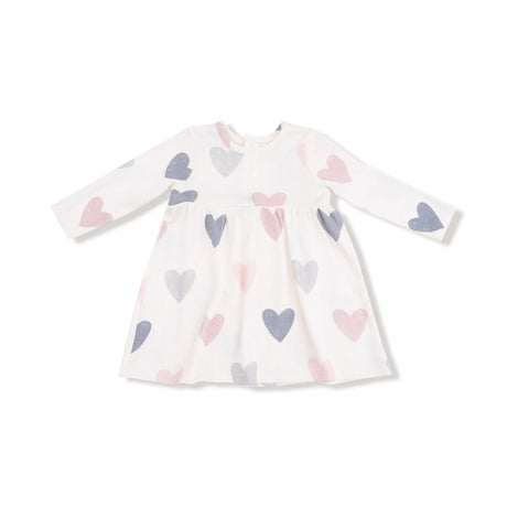Long Sleeve Dress and Bloomer - Hearts