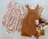City Mouse Bodysuit - Toffee Stripe