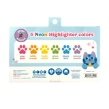 Lucky Cat Paw Neon Highlighters
