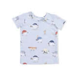Short Sleeve Lounge Set - Baseballs Playing Baseball