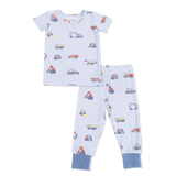 Short Sleeve Lounge Set - Construction Vehicles