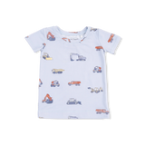 Short Sleeve Lounge Set - Construction Vehicles