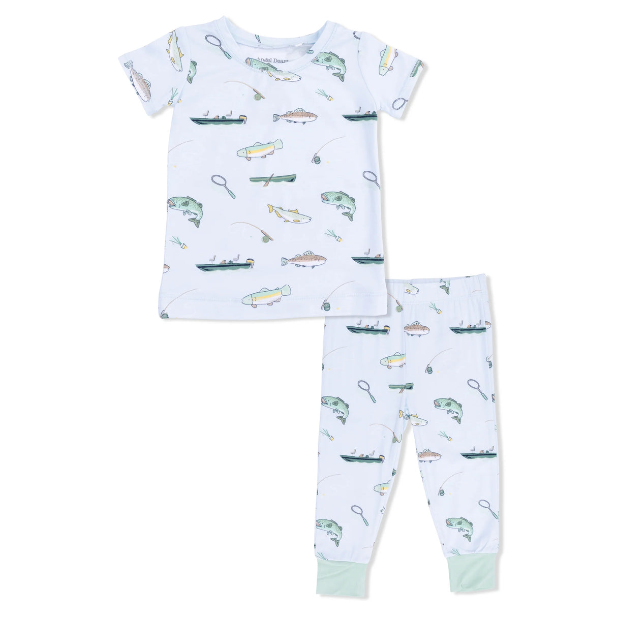 Short Sleeve Lounge Set - Fishing