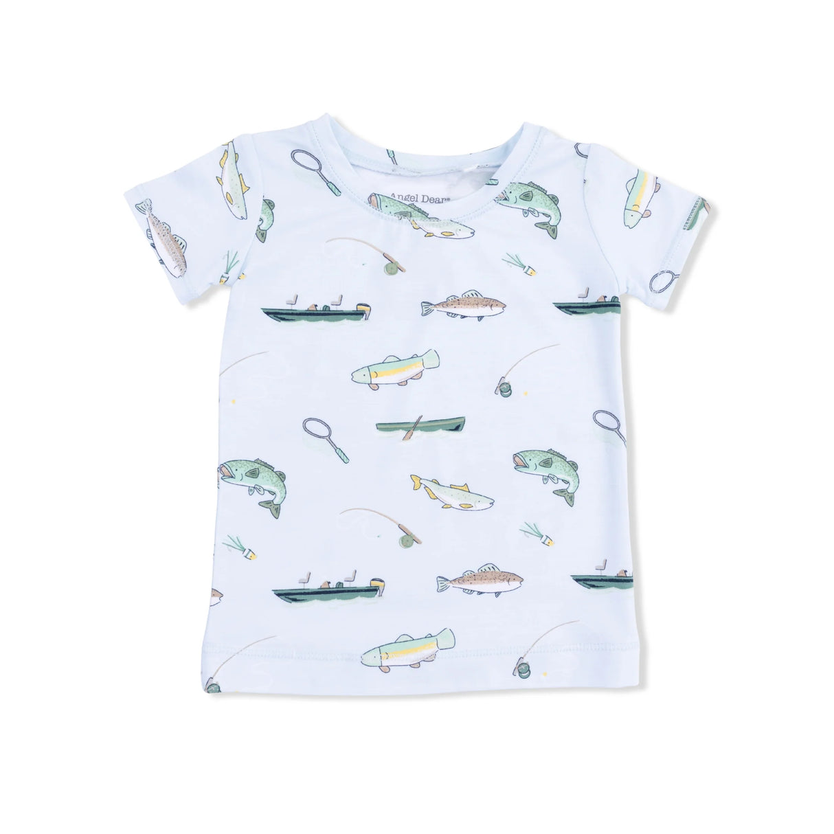 Short Sleeve Lounge Set - Fishing