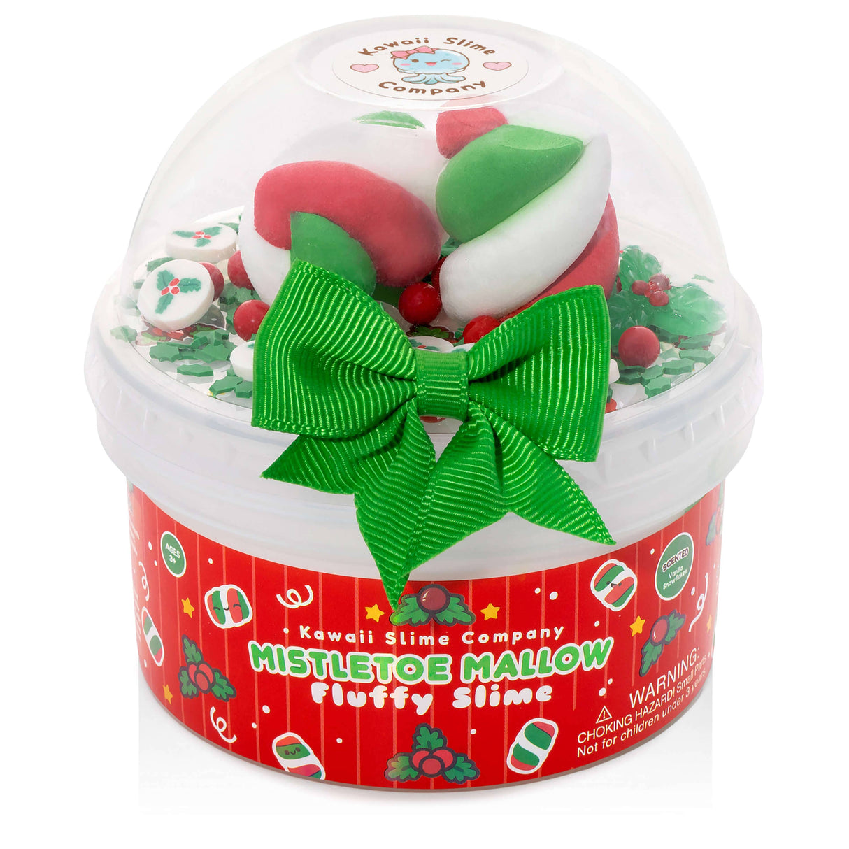 Kawaii Slime - Mistletoe Mallow Fluffy Slime FINAL SALE