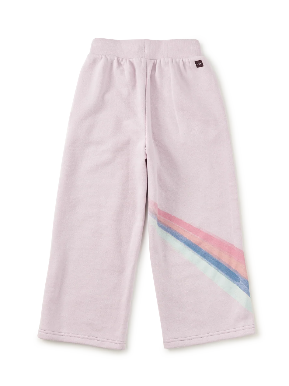 Wide Leg French Terry Pants - Urchin Purple
