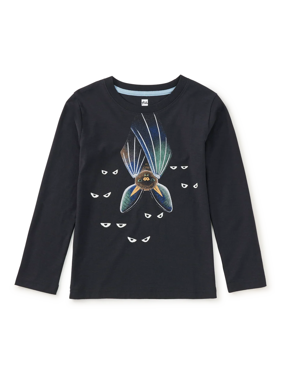 Double Sided Graphic Tee - Glowing Bats