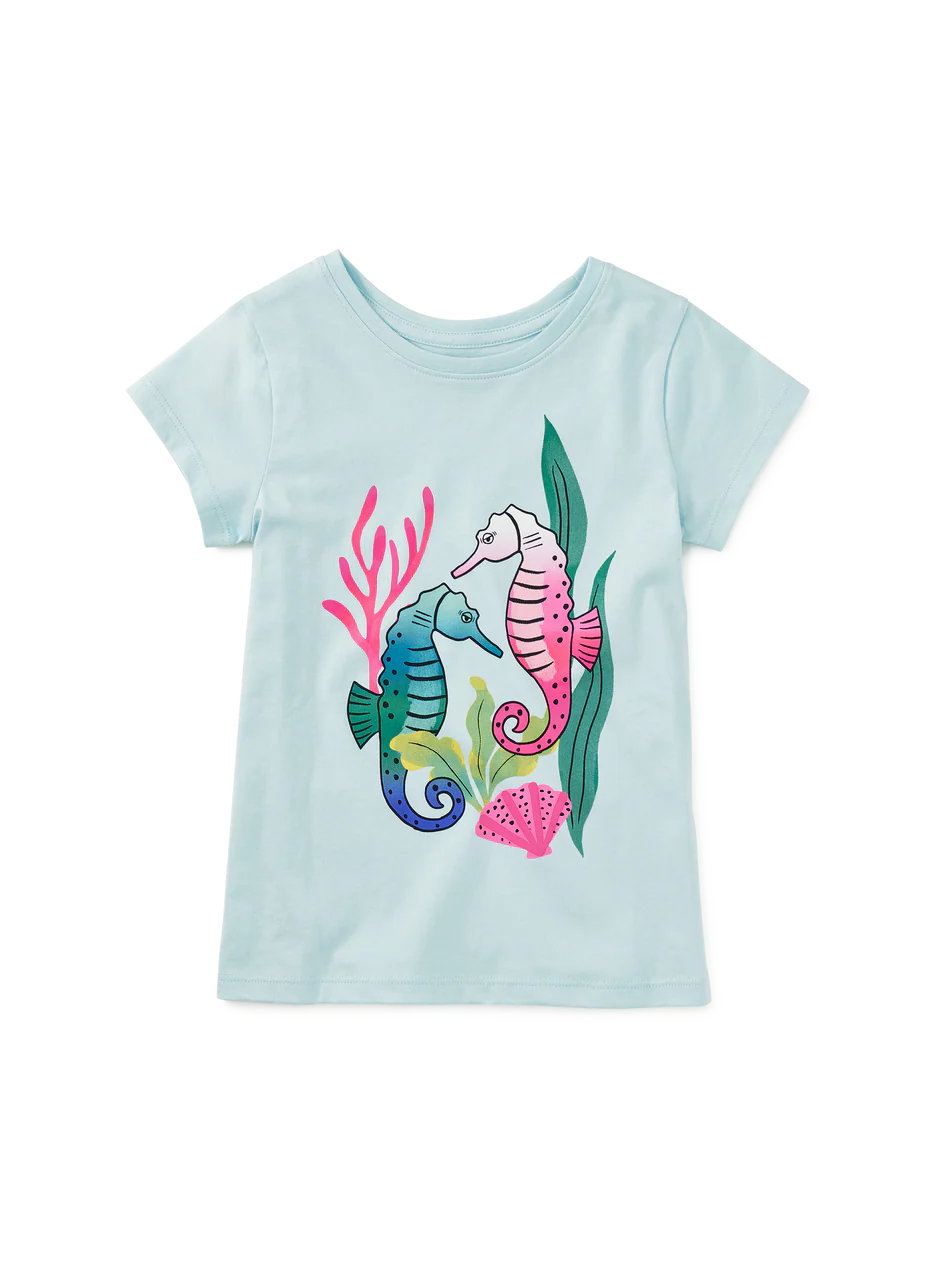 Graphic Tee - Seahorse Serenade