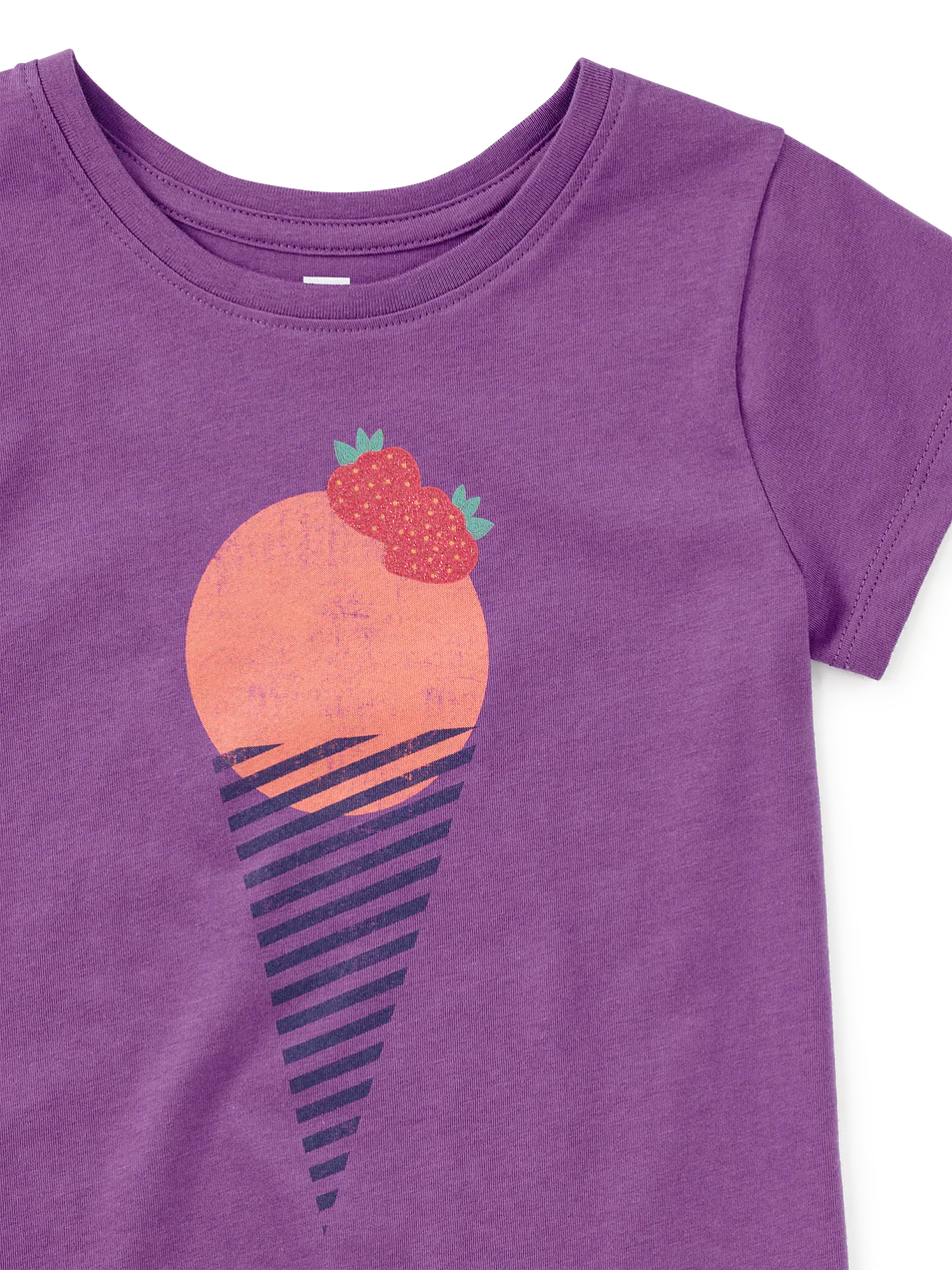 Graphic Tee - Glitter Strawberry