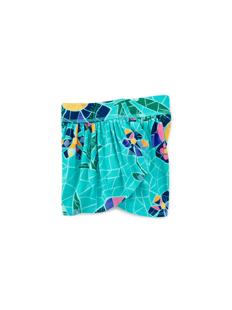 Sporty Petal Shorts - Mosaic Floral