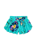 Sporty Petal Shorts - Mosaic Floral