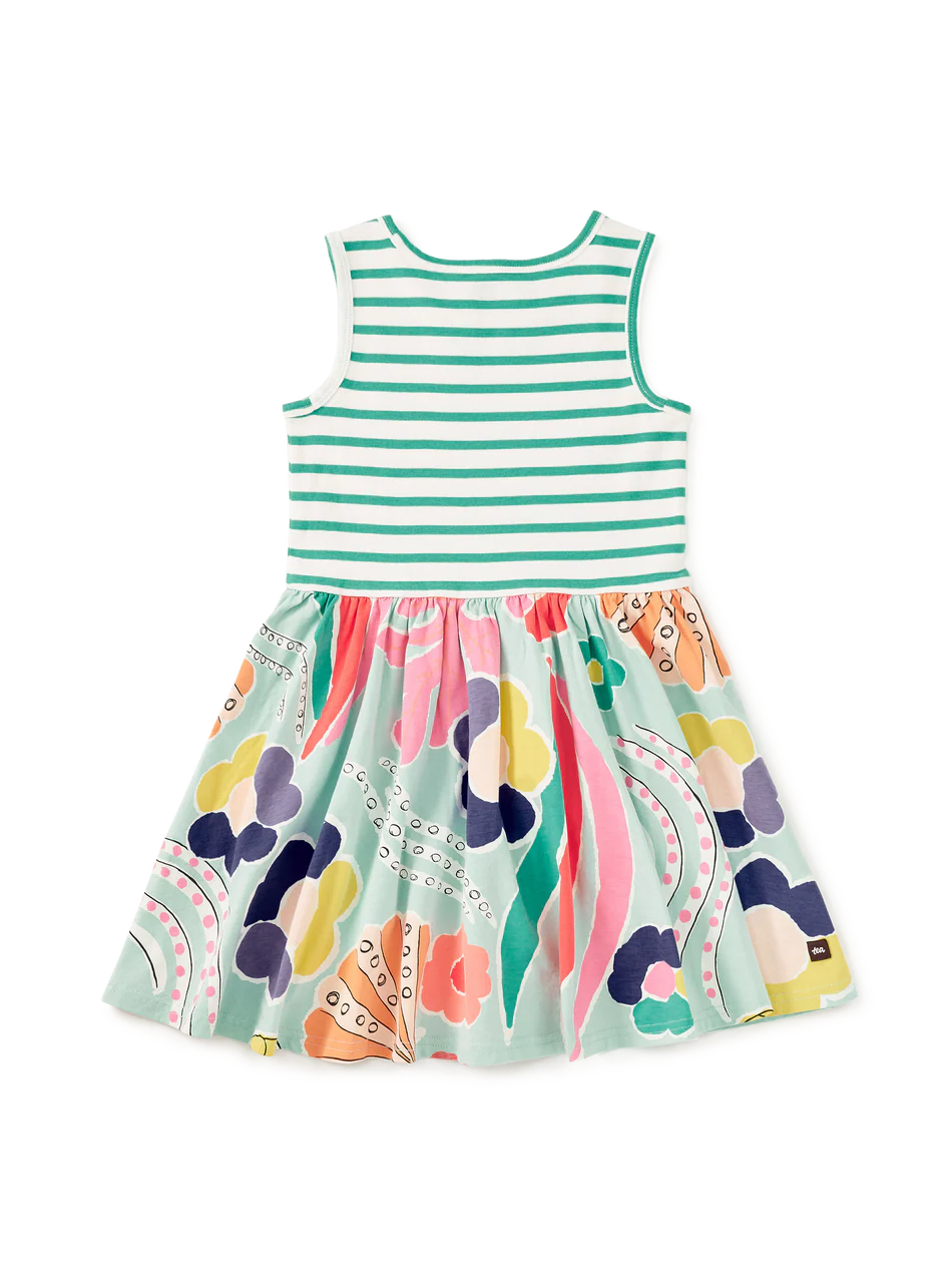 Skirted Tank Dress - Sea Floral