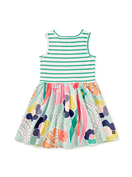 Skirted Tank Dress - Sea Floral