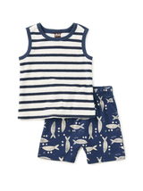 Tank and Shorts Set - Naval Blue