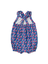Cross Back Baby Romper - Flamenco Rose
