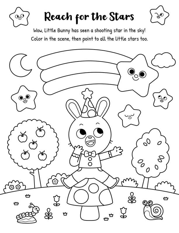 Hearts, Stars, Rainbows Coloring Set