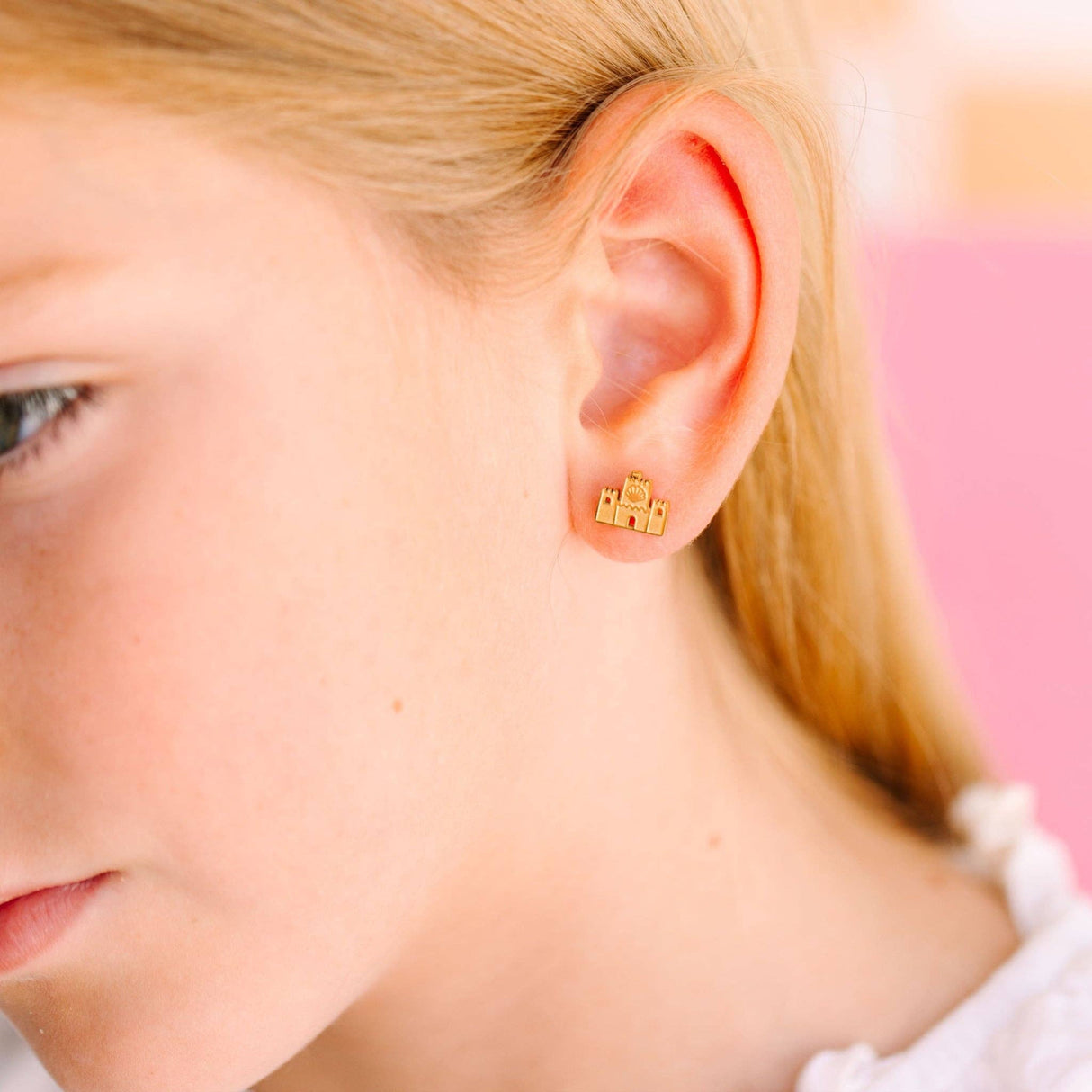 Pierced Co. Screwback Earrings - Sandcastle