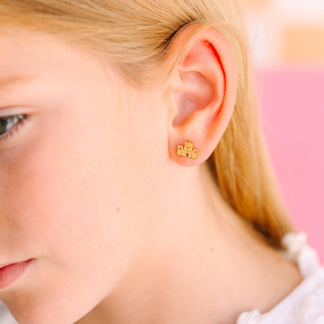 Pierced Co. Screwback Earrings - Sandcastle