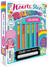 Hearts, Stars, Rainbows Coloring Set