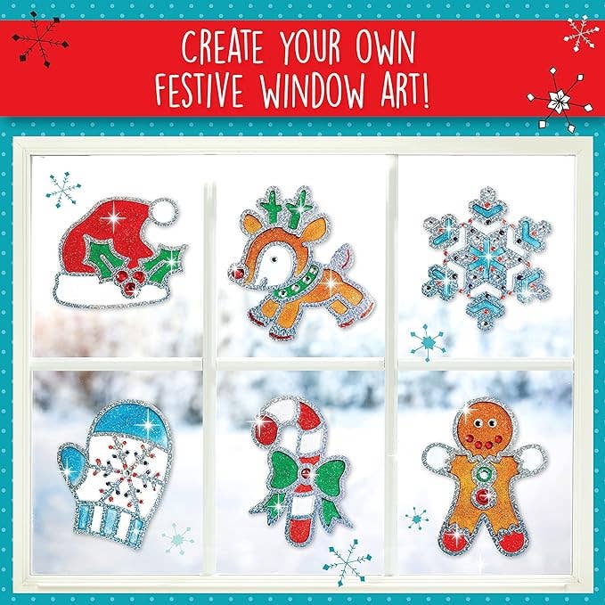 Holiday Easy Sparkle Window Art