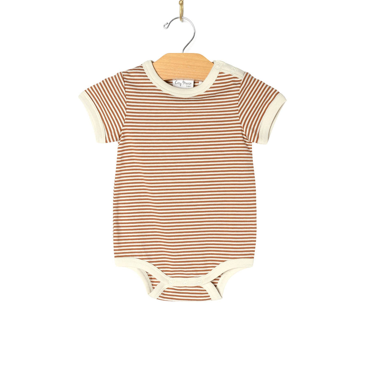 City Mouse Bodysuit - Toffee Stripe