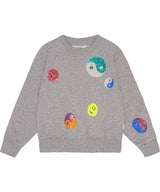 Molo Marge Sequin Pullover - Grey Melange FINAL SALE