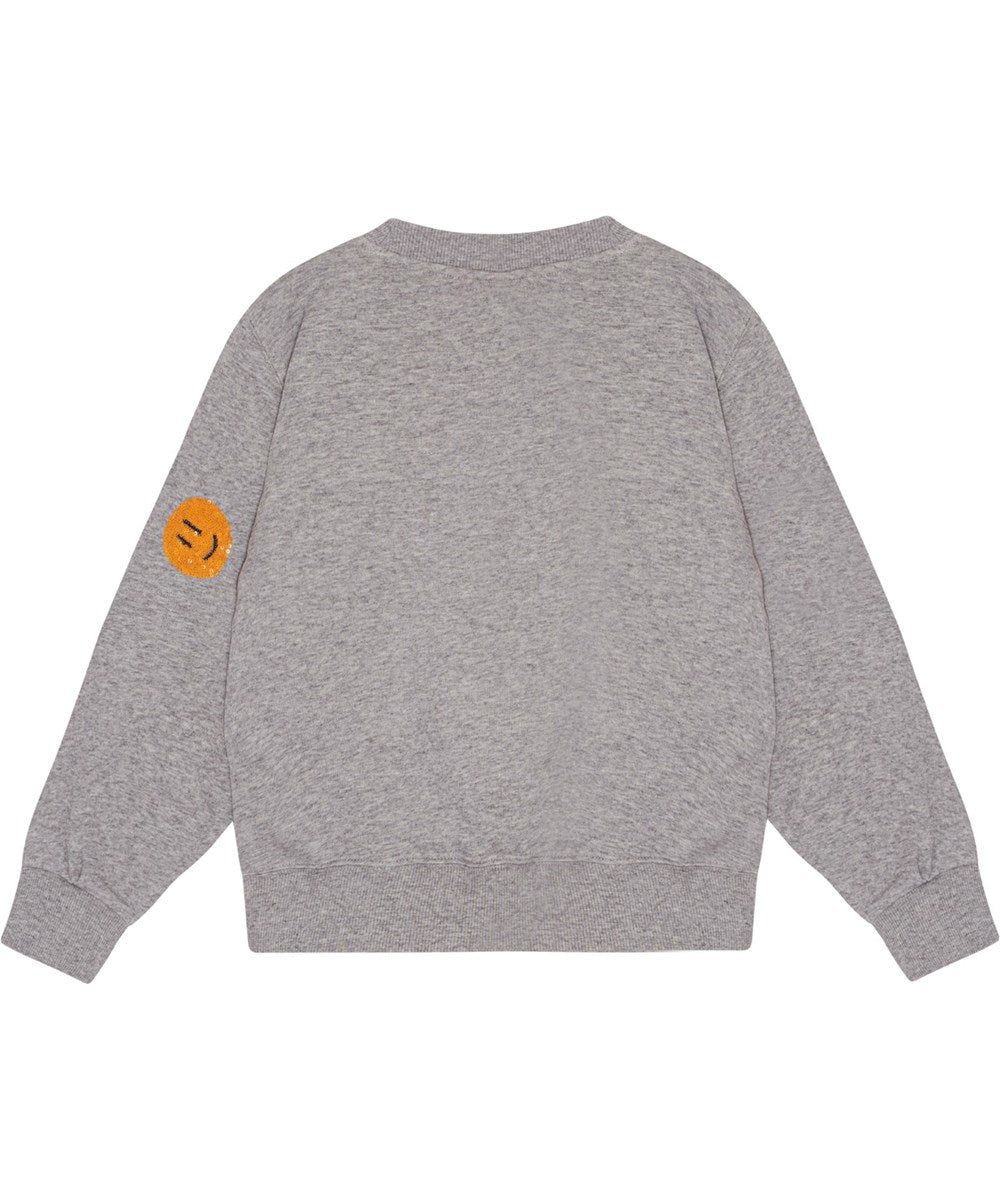 Molo Marge Sequin Pullover - Grey Melange FINAL SALE