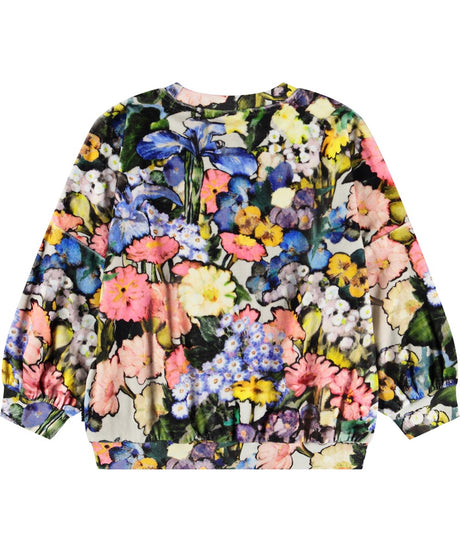 Molo Marika Velour Pullover - Floral Impression