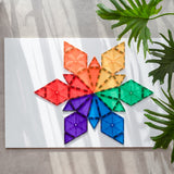 Connetix Magnetic Tiles - 30 Piece Rainbow Geometry Set