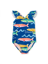 Ruffle One Piece Swimsuit - Sardinas del Mar