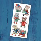 PiCO Temporary Tattoos - Snow Mice