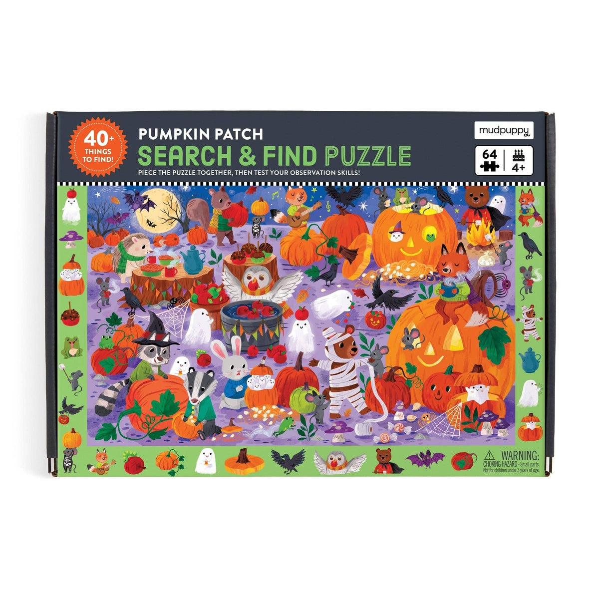 64 Piece Search & Find Puzzle - Pumpkin Patch