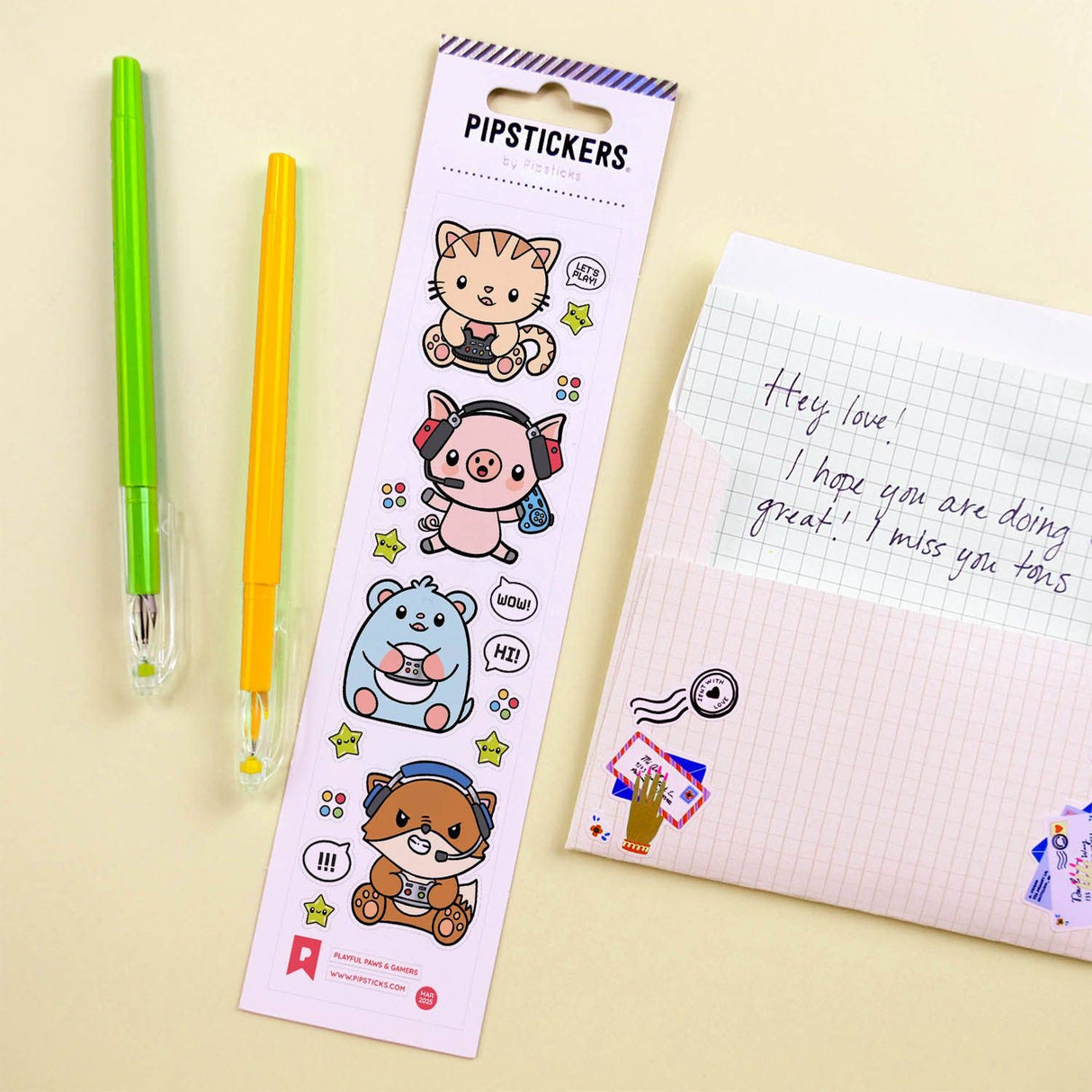 Pipstickers - Playful Paws & Gamers