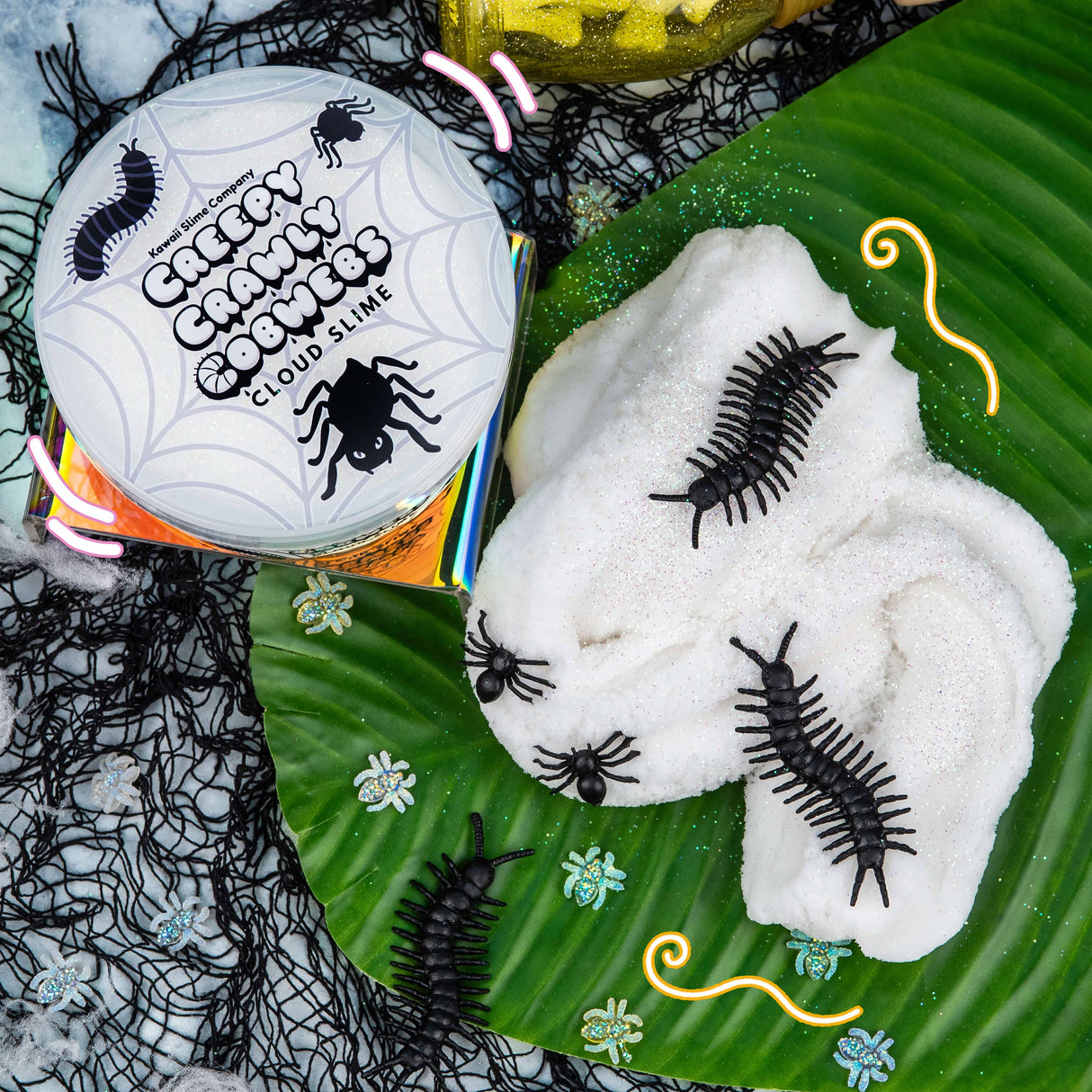 Kawaii Slime - Creepy Crawly Cobwebs Cloud Slime