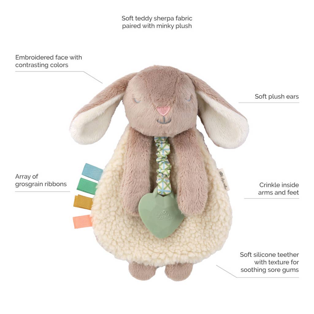 Itzy Friends Lovey - Taupe Bunny