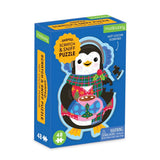 48 Piece Scratch and Sniff Shaped Mini Puzzle - Hot Cocoa Penguin