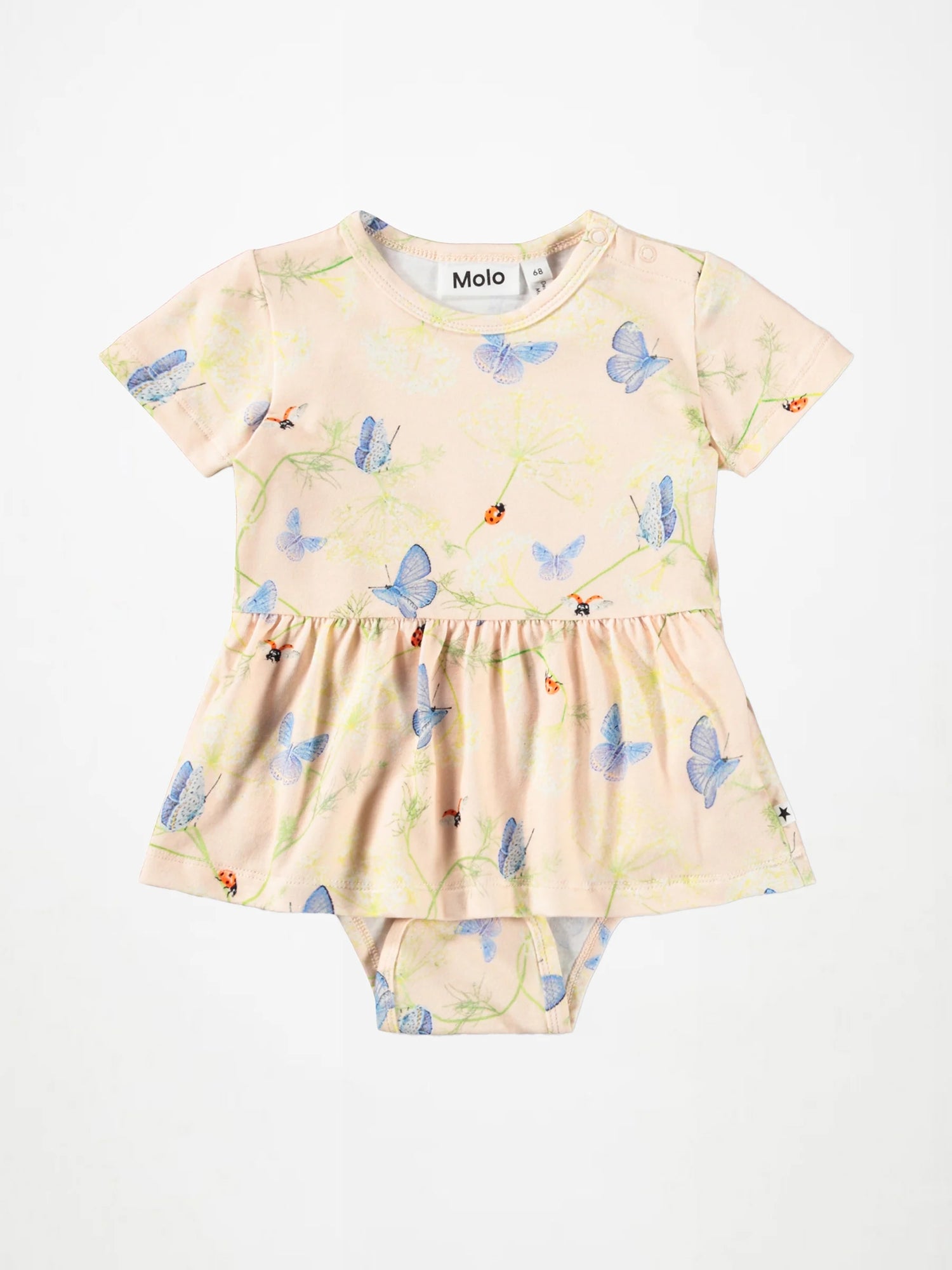 Molo Frannie Skirted Bodysuit - Butterflies Cloud